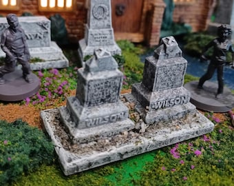 Tabletop Gaming / 28-32mm / Wilson / Monuments / Cemetery / Graveyards / Zombies /