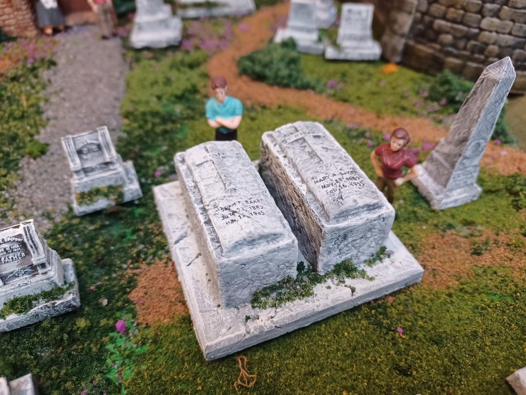 O Scale / Church Graveyard / 1:48 / Cemetery / Baker Chest Tombs ...