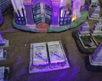 Spooky Town / Department 56 / O Scale / 1:48 / Jones / Box Tombs Cemetery / Graveyards /