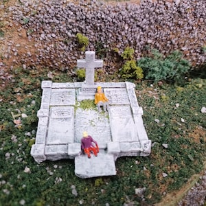 Model Railroad / N Scale / 1:160 / 2 pcs / Cemetery / Smith Family Plot / Model Railroad / Historical / Church Graveyard