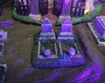 Spookytown / Department 56 / O scale / 1:48 / Cemetery / Miller / Monuments / Graveyard