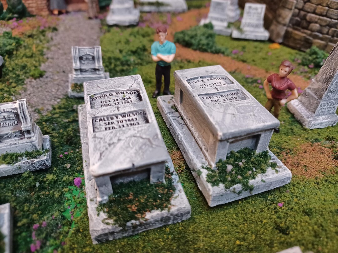 O Scale / Church Graveyard / 1:48 / Cemetery / Wilson and Brown Chest ...