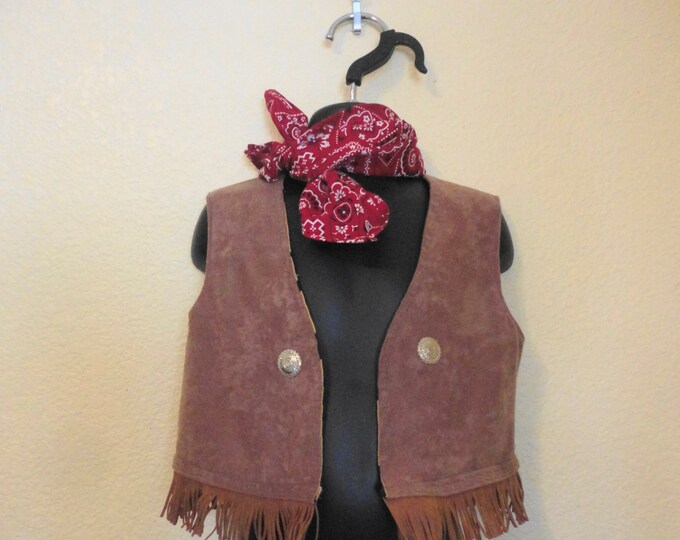 Toddler Cowboy Vest Boys Cowboy Vest Suede Cowboy Vest Etsy