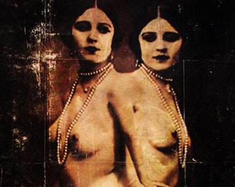 Wall Art - Freakshow: Siamese Twins - Vintage Circus - Twins - 'Sideshow - Freaks -