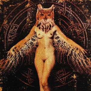 Wall Art Art print Bestialities: The Owl Witch Pagan Totem Animal Tribe Art image 1