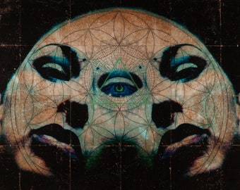 Third Eye Art Print - Sacred Geometry Home Decor - Metaphysical Illustration - Psychedelic Design