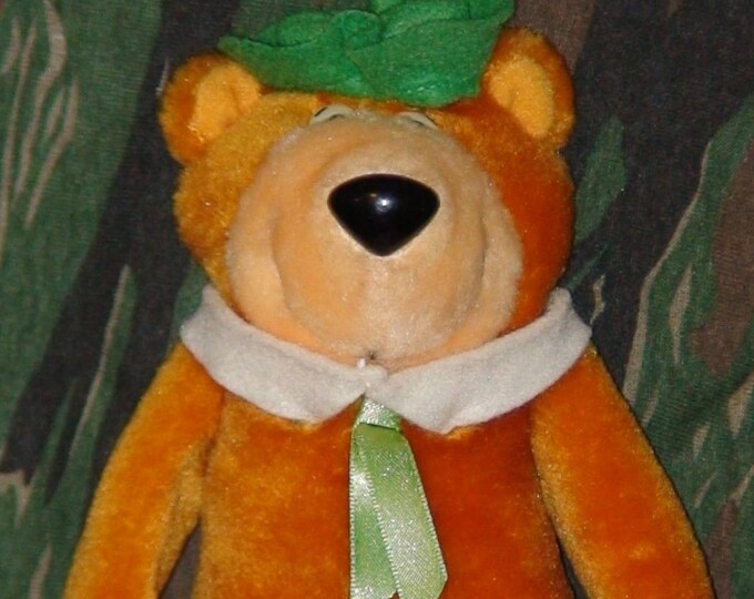 Vintage Stuffed Yogi Bear Hannabarbera 1988 Wendy's Toy Etsy