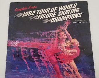 Vintage Campbell's Soups 1992 Tour Of World Figure Skating Champions Program Book!