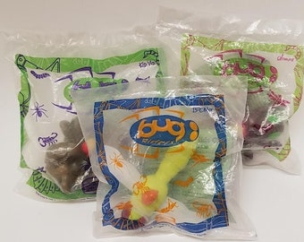 Lot Of 3 Unopened Burger King Kids Club Bug Riders Toys! 1998!