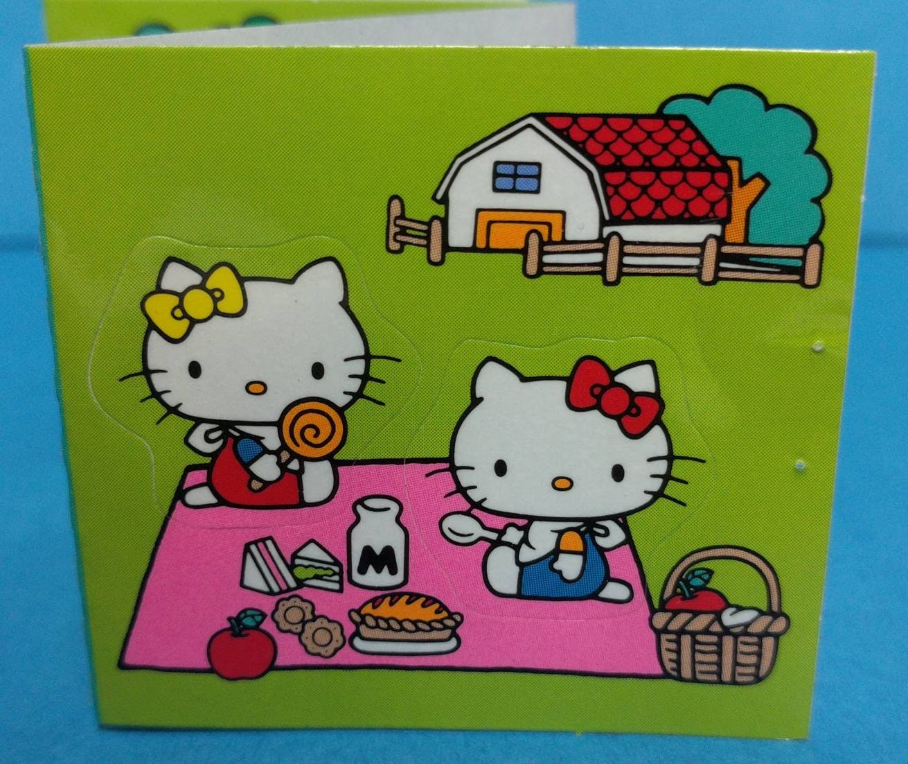Vintage Sanrio Hello Kitty Mini Sticker Book 1995 Etsy