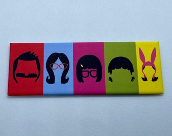 Belcher Family Magnet - Bob's Burgers - 1.5 x 4.5 inch magnet