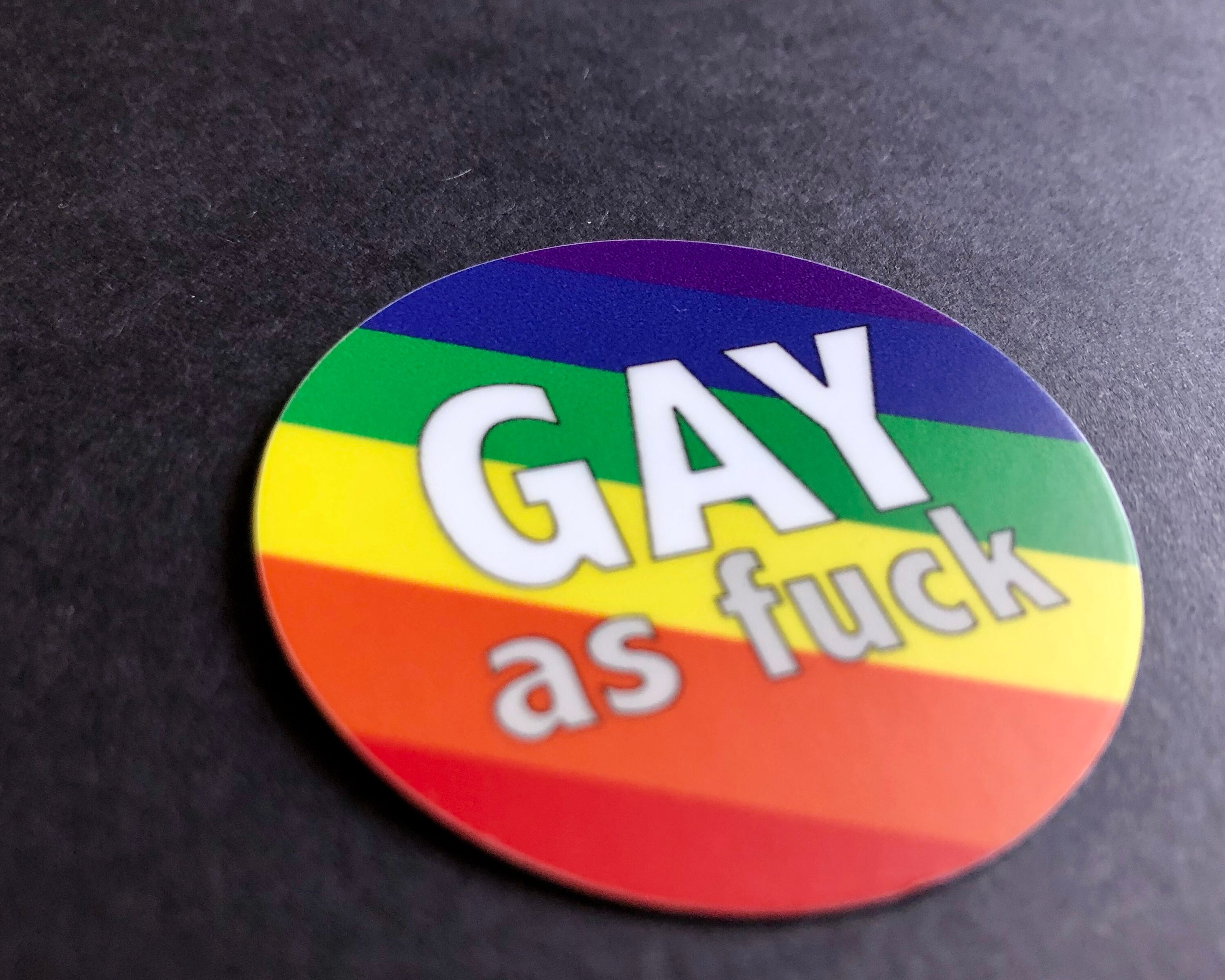 Gay AF Sticker Pride Sticker 1.75 inch sticker vinyl Etsy