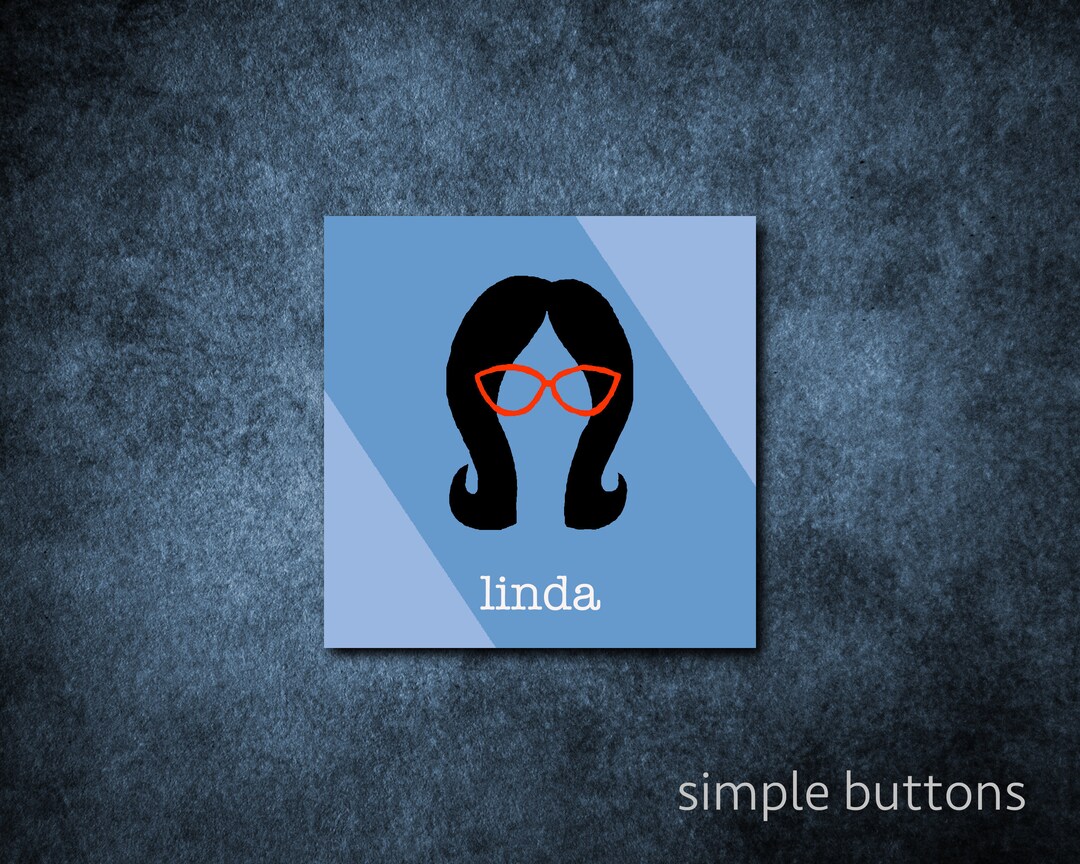 Linda Belcher Outline Print Bob's Burgers 4x4 Giclee Print - Etsy