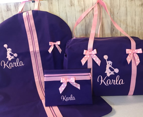 Personalized Girls Toddler Cheerleading Cheerleader Cheer Duffle Bag