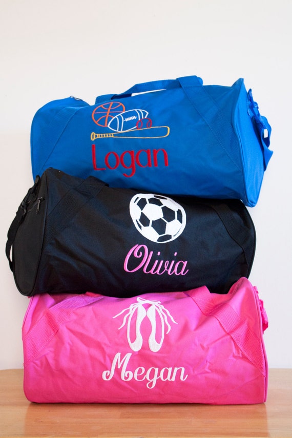 girl soccer duffel bag