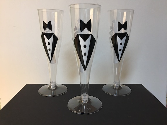 Wedding champagne flutes,plastic/Set of 25-Free Shipping