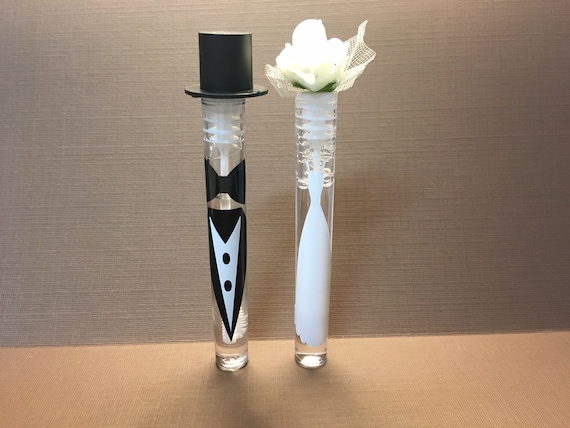 Bride and Groom Wedding Bubbles Set