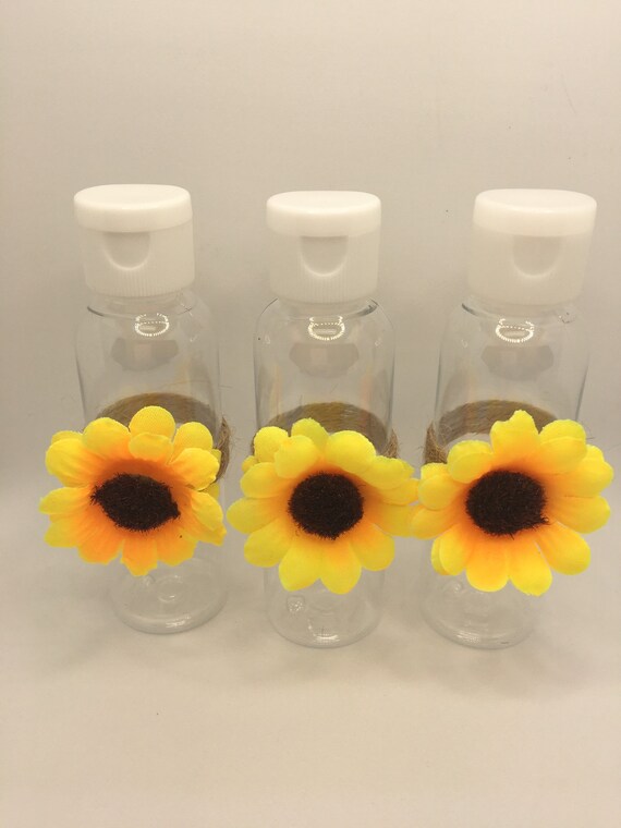 Sunflower hand sanitizer bottle-EMPTY