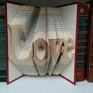Book Folding Pattern - Love