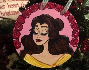 Adorno navideño de la princesa Disney Belle
