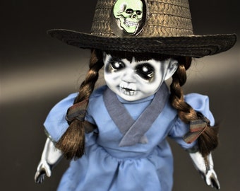 Letha 14" OOAK Porcelain Horror Doll