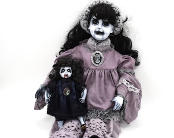 Magor-Missabib 31" OOAK porseleinen horrorpop