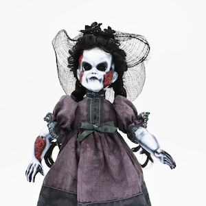 Leilah 14&quot; OOAK Porcelain Horror Doll