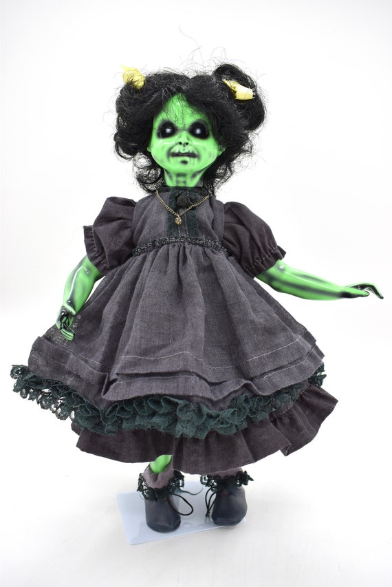 VALDÍS Bambola horror in porcellana OOAK da 13 pollici Italia