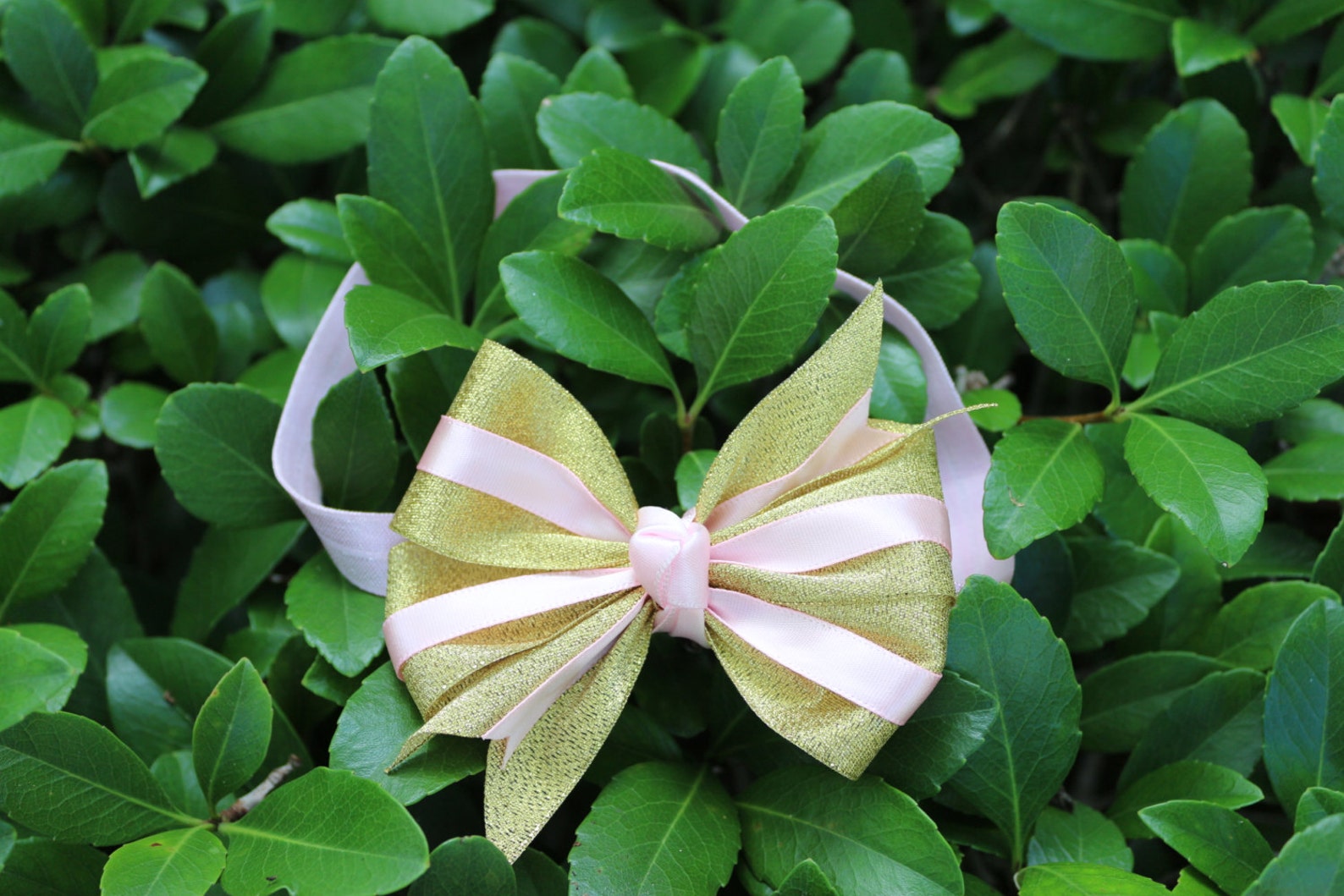 Baby Girl 1st Birthday Outfit Light Pink and Gold Ribbon Etsy