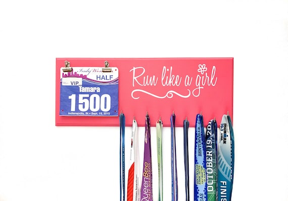 Porte-médailles Personnalisé Pour Course à Pied, Athlète Féminine