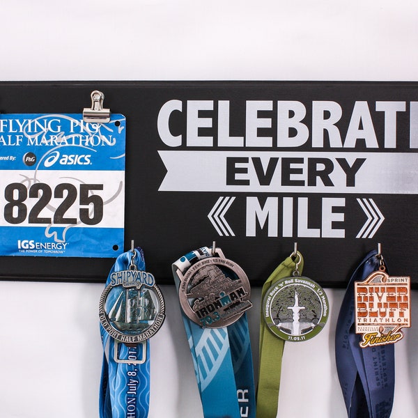 Running Bib and Medal Holder Etsy