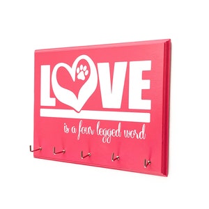 Love Is A Four Letter Word - Pet Leash/Collar Holder-