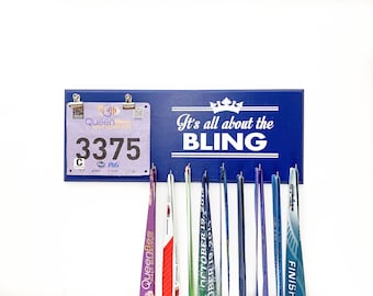 It's All About the Bling - Race bib holder race medal holder