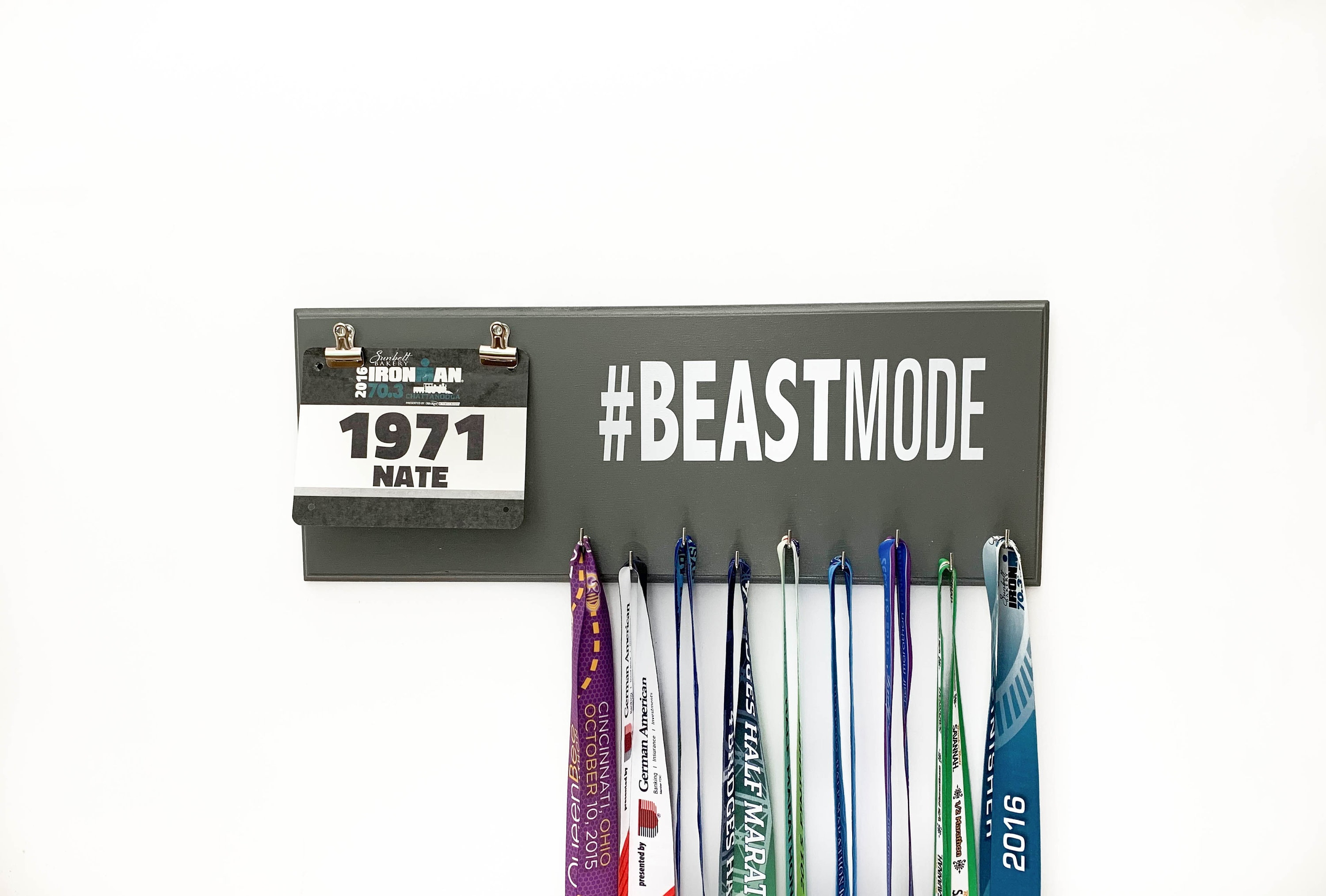 Medal Rack Racing Race Medal Organizers Allied - Beast Mode Display Rack For Race Medals ...