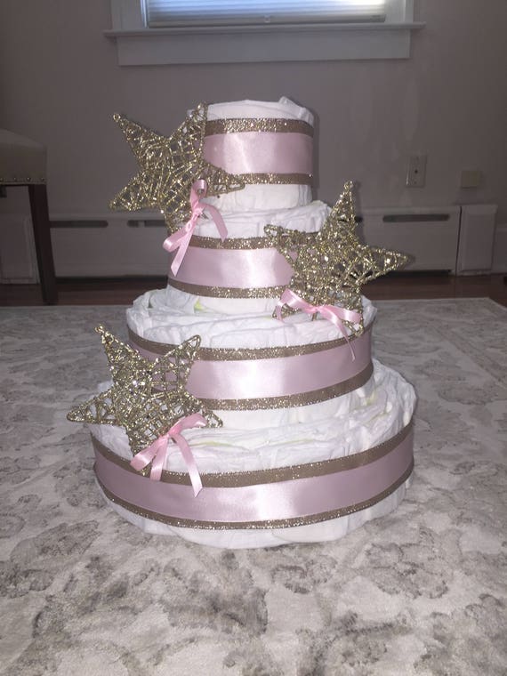 4 tier diaper cake