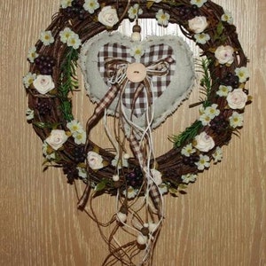 Door wreath/wall wreath Rustic image 1