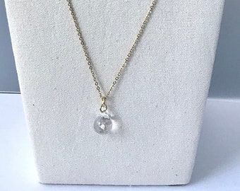 Air in a Glass Ball necklace