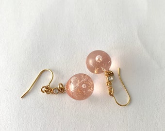 Bubble Glass Earrings (Sakura)