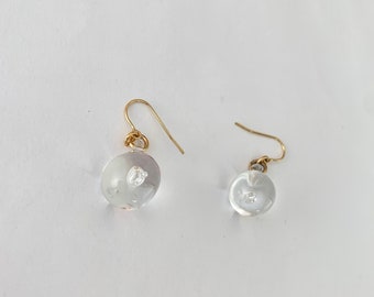 Bubble Glass Earrings (Clear)