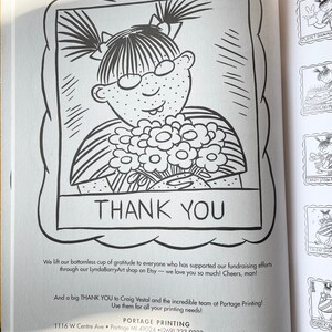 50 Views of MARLYS for You to Color Old school coloring book by LYNDA BARRY Signed On sale 15% off Fundraiser image 5