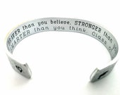 Gift for Daughter, Daughter bracelet, Birthday gift, Graduation Gift, Gifts for her, Personalized Cuff, class of 2020