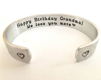 Grandma Gift, Memaw Birthday Gift, Grandma Birthday Present, Mimi Birthday, Grammy, Gigi, Omi birthday gift, custom bracelet