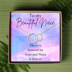 Niece Gift from Aunt | Niece Necklace | Niece Jewelry Gift | Niece Gift | Niece Birthday Gift | Niece Valentine&#39;s Day Gift
