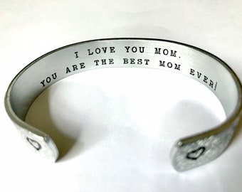 Mom gift, mom bracelet, I'll love you forever, I'll like you for always mommy gift, Mother's Day Gift,  by TheSilverSwing