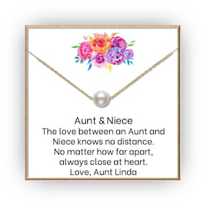 Nichte Geschenk | Nichte Weihnachtsgeschenk | Nichte Geschenk von Tante | Nichte Halskette | Nichte Schmuck Geschenk | Ferngeschenk von Tante an Nichte