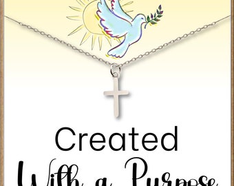 Confirmation Gifts for Goddaughter,  Gifts for Her, Cross Necklace,  Confirmation gifts for Daughter, Niece, Sister, Cousin, Granddaughter.