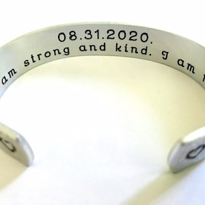 Sobriety gift, Sober bracelet, Addiction bracelet, Customize Your Message-Personalized Bracelet, by TheSilverSwing