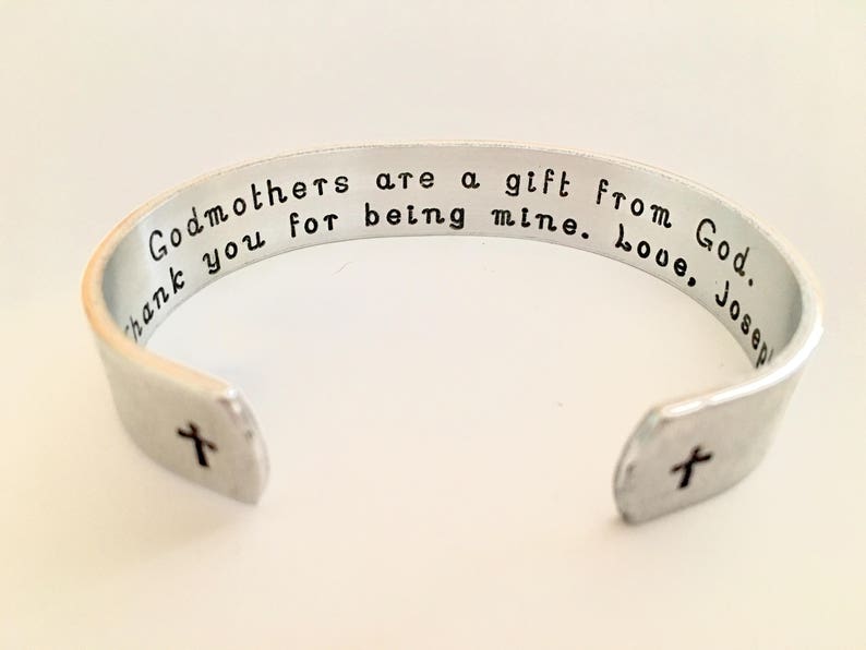 Godmother Bracelet, Godmother Gift Godmothers are a gift from GodPersonalized Bracelet, Godparent Gift by TheSilverSwing image 1