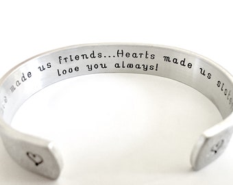 Sister in law Christmas Gift, Sister in law birthday gift, Customizable bracelet, custom sister bracelet, Personalized bracelet