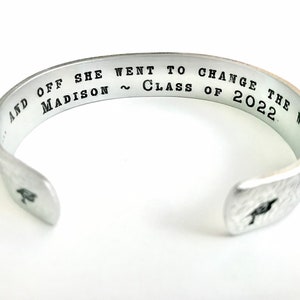 Graduation Gift,  Promotion Gift, Best Grad Gift, Graduation Present, Class of 2025, Personalized Cuff, High School Graduation Gift, College